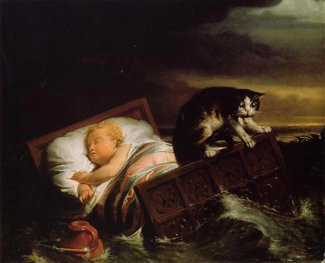 L'inondazione del Biesbosch nel 1421, 1856